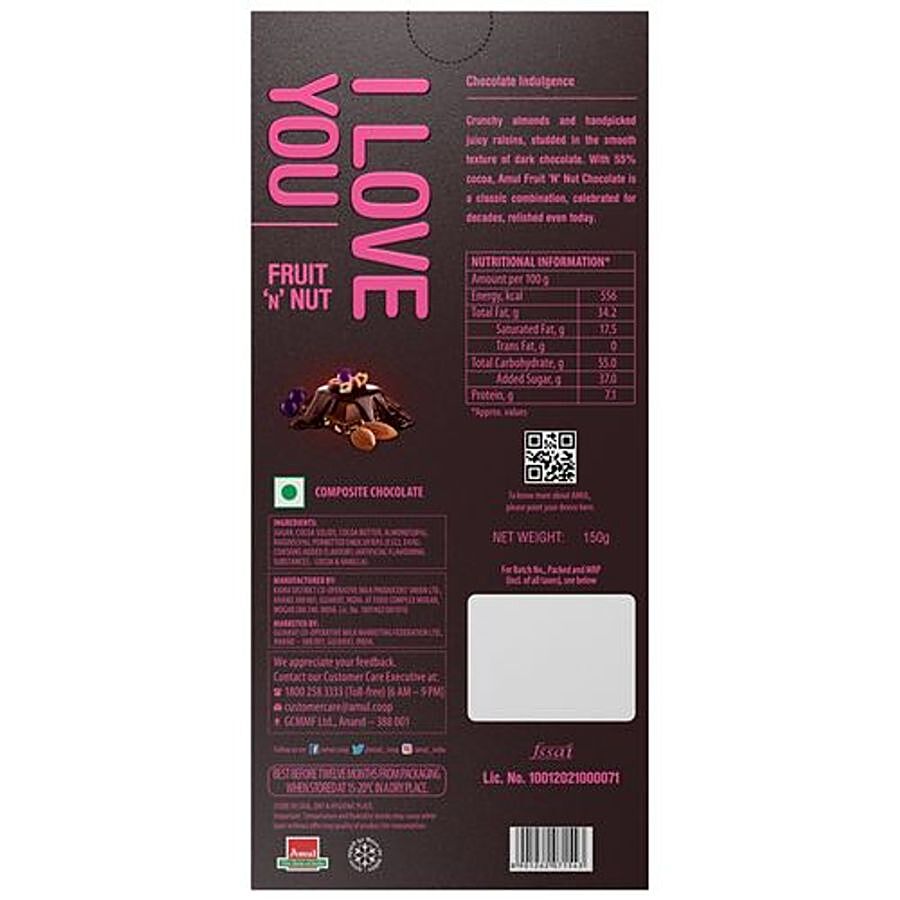 AMUL FRUIT &amp; NUT DARK CHOCOLATE