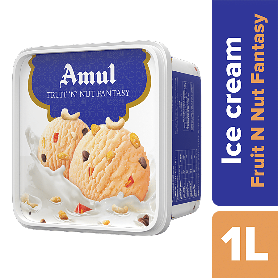 Amul Ice Cream - Fruit 'N' Nut Fantasy, 1 L Tub