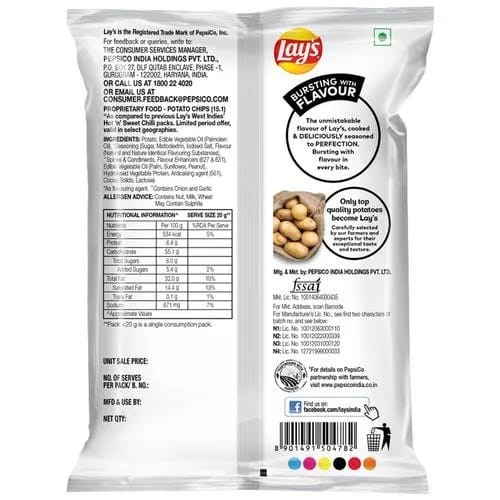 LAYS HOT AND SWEET