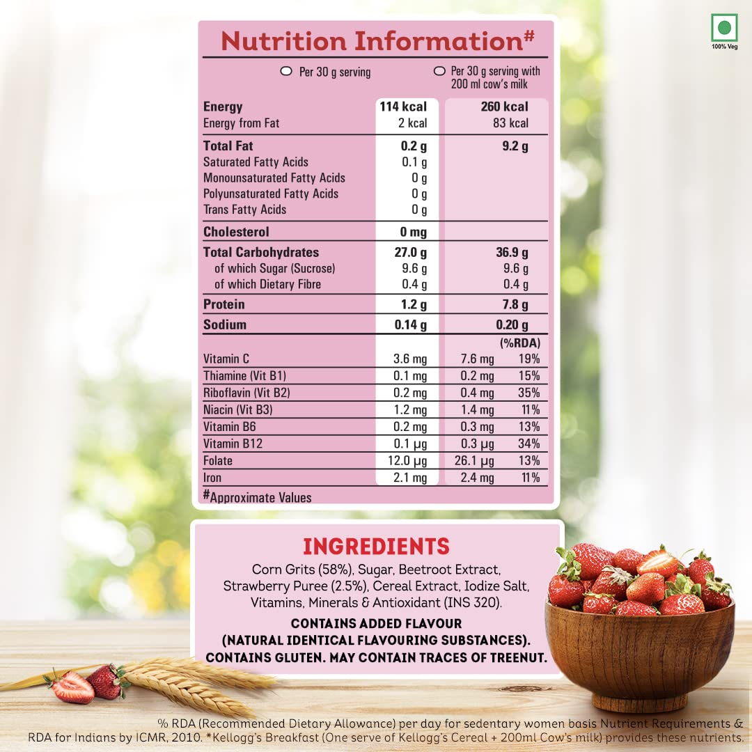 KELLOGGS CORN FLAKES STRABERRY