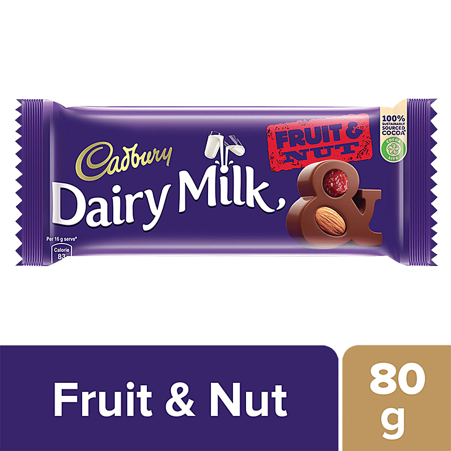 dairy milk fruit and nut
