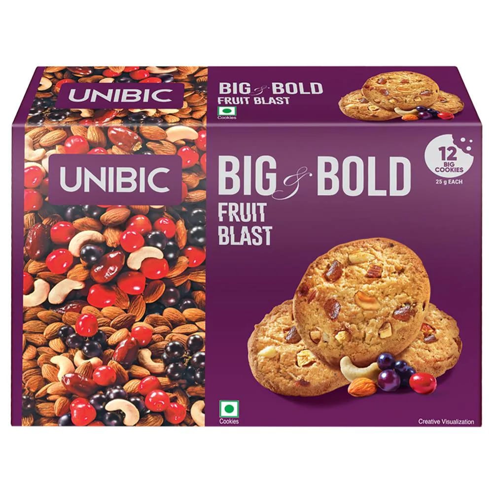 UNIBIC BIG BOLD FRUIT BLAST Cookies, 300 g