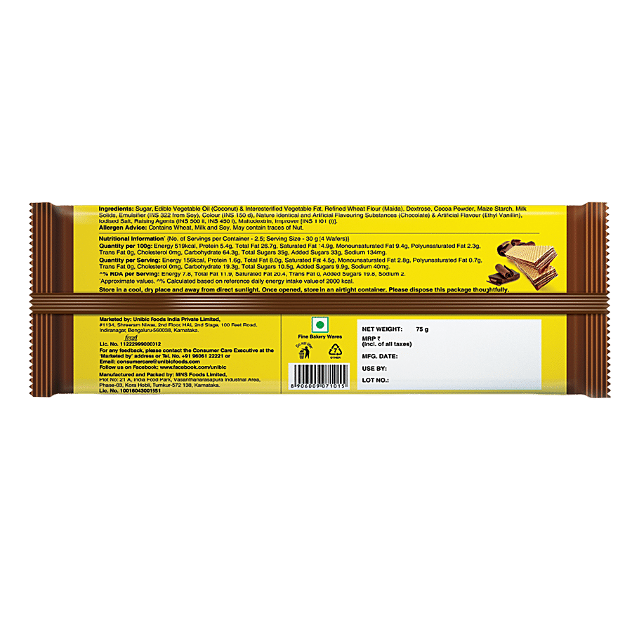 UNBIC WAFERS RICH CHOCOLATE