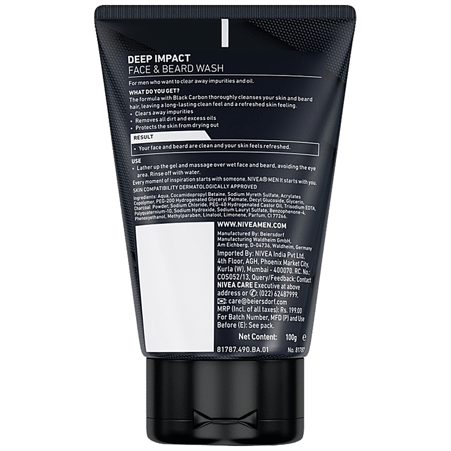 NIVEA MEN DEEP IMPACT FACEWASH