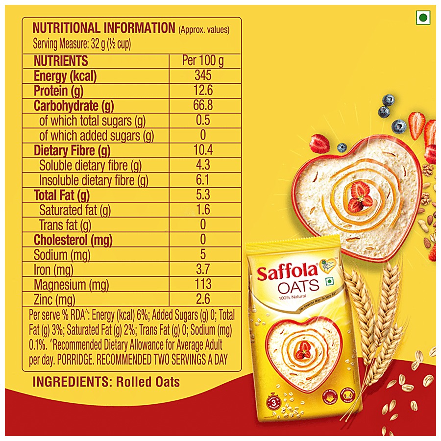 SAFFOLA OATS CREAMY OATS