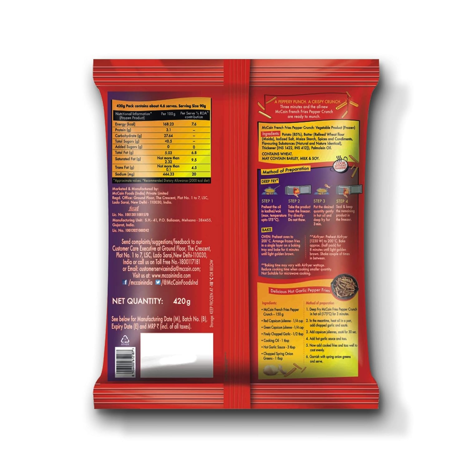 McCAIN FF PEPPER CRUNCH 420g
