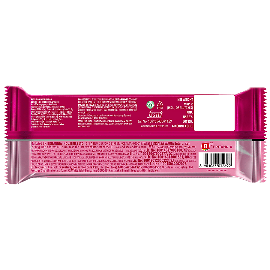 BRITAANIA TREAT WAFEERS STRAWBERRY