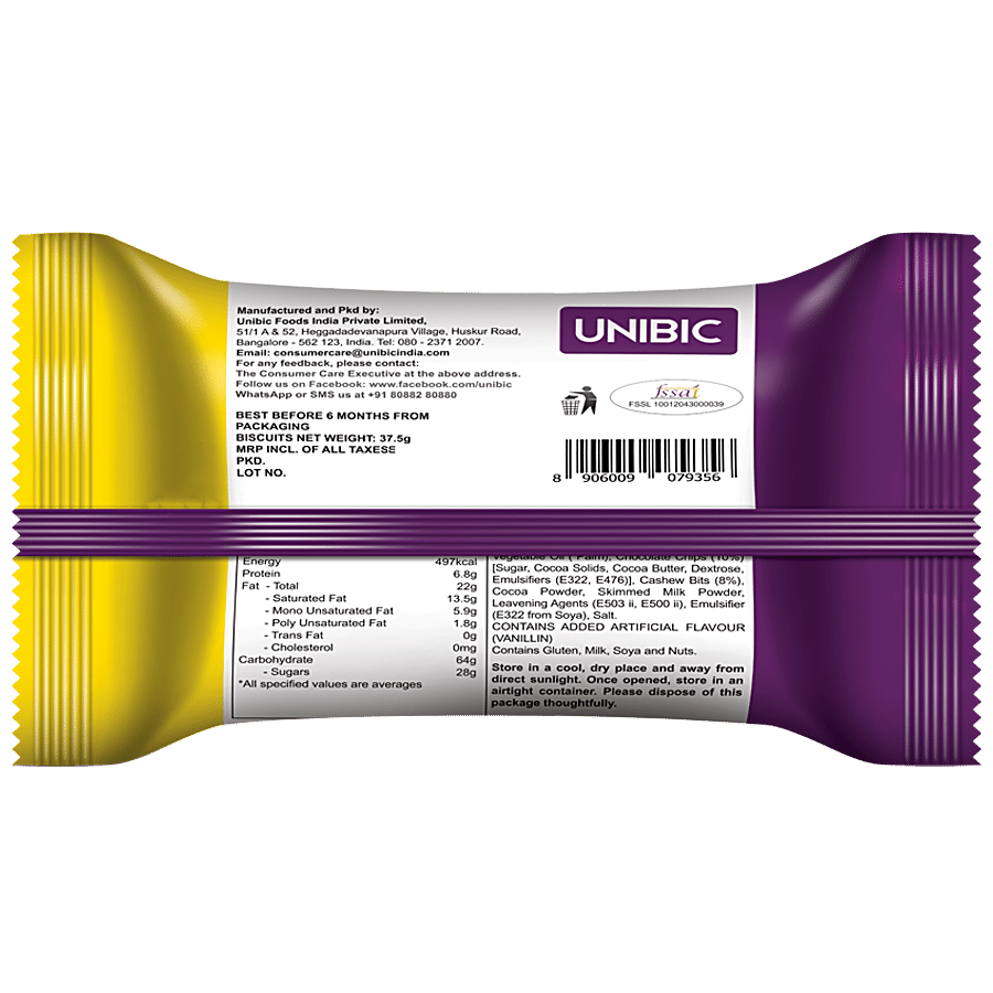 UNIBIC CHOCO CHIPS 10RS