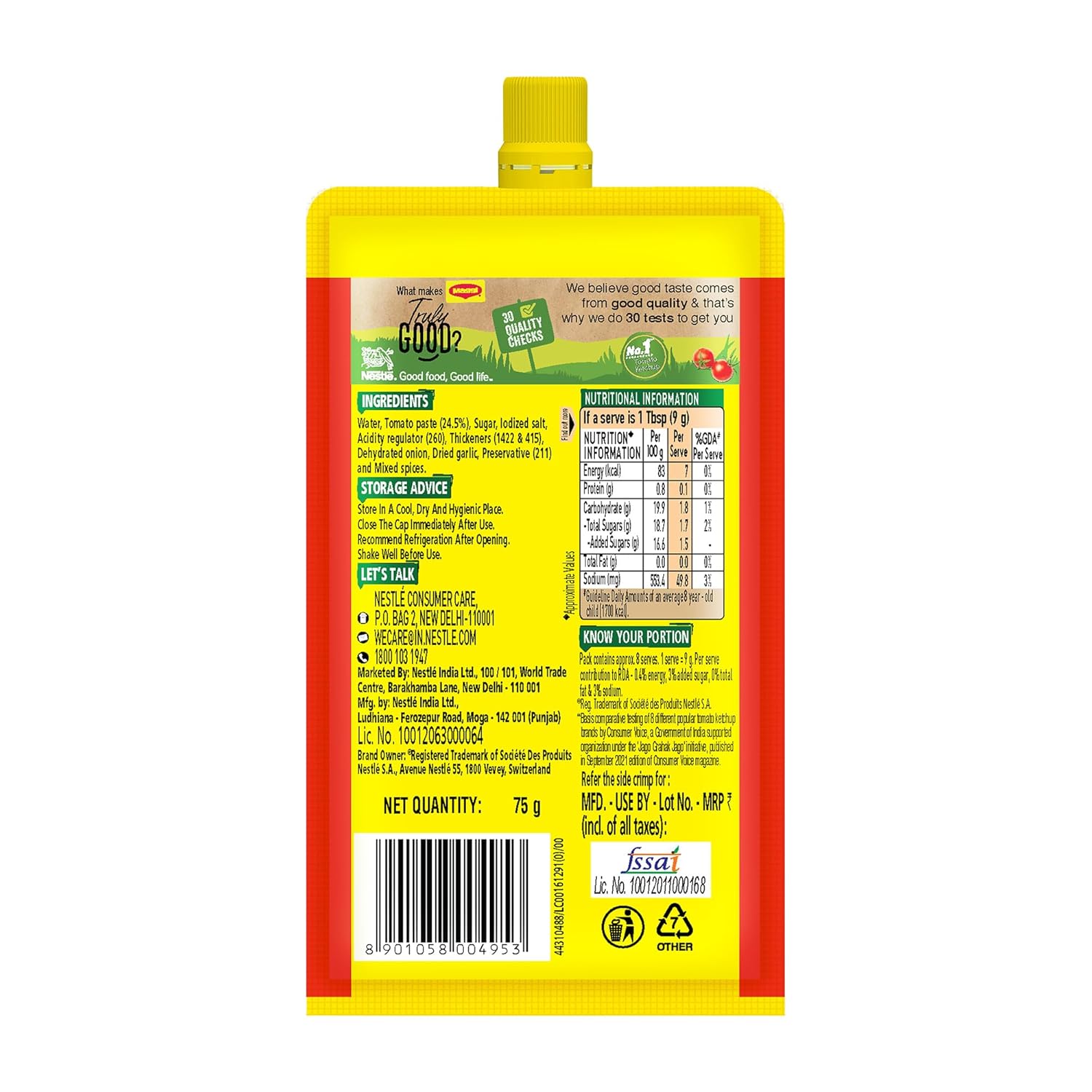 MAGGI RICH TOMATO KETCHUP 75G