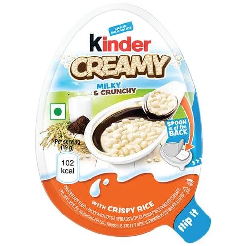 KINDER CREAMY MILKY CRUNCHY