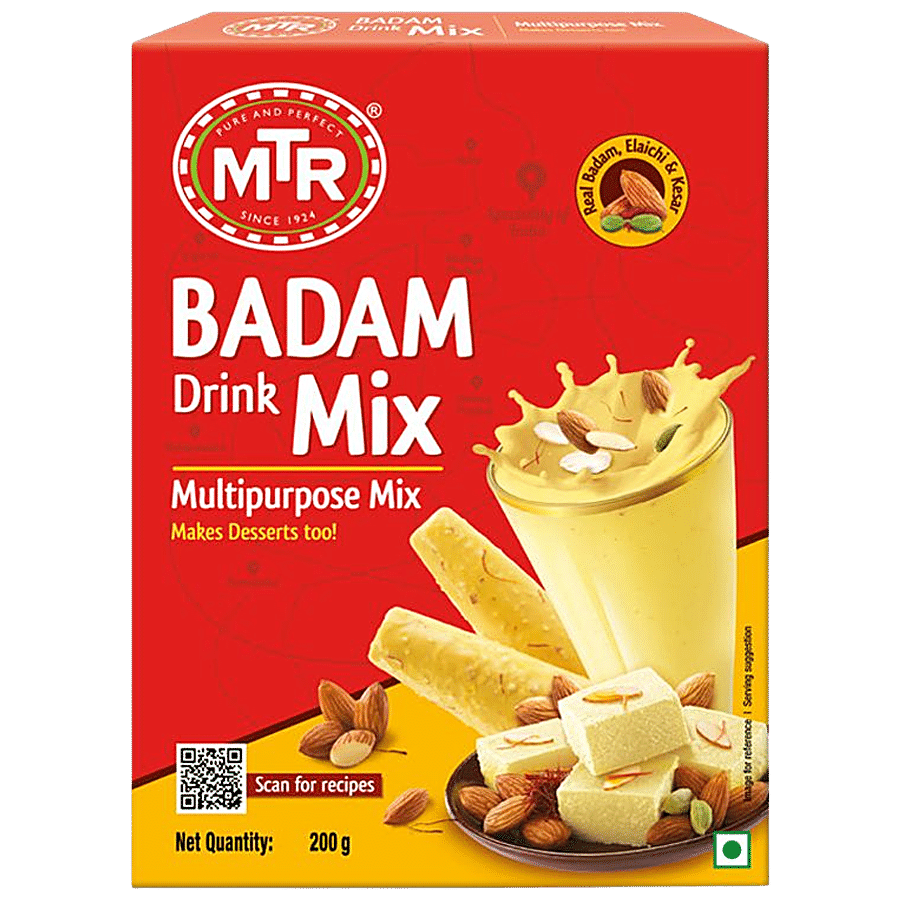 Mtr Badam Drink Mix, 200 G Carton Mtr Badam Drink Mix, 200 G Carton