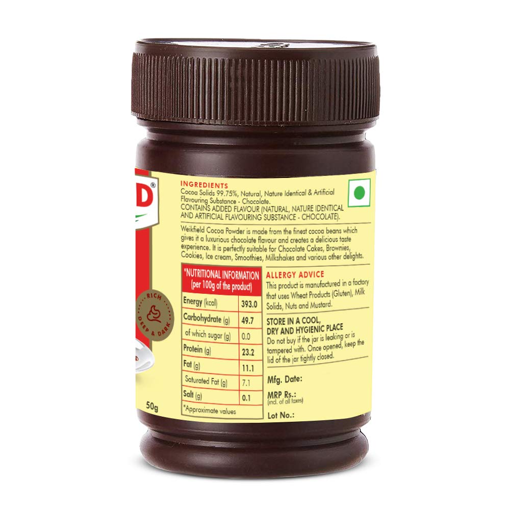 Weikfield Cocoa Powder, 50G Weikfield Cocoa Powder, 50G